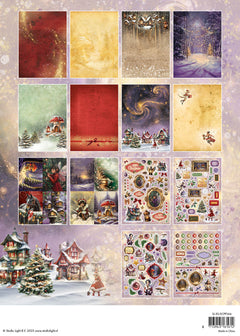 Bloc de papier découpé en filière SL Essentiels de Noël féerique 28 feuilles-2