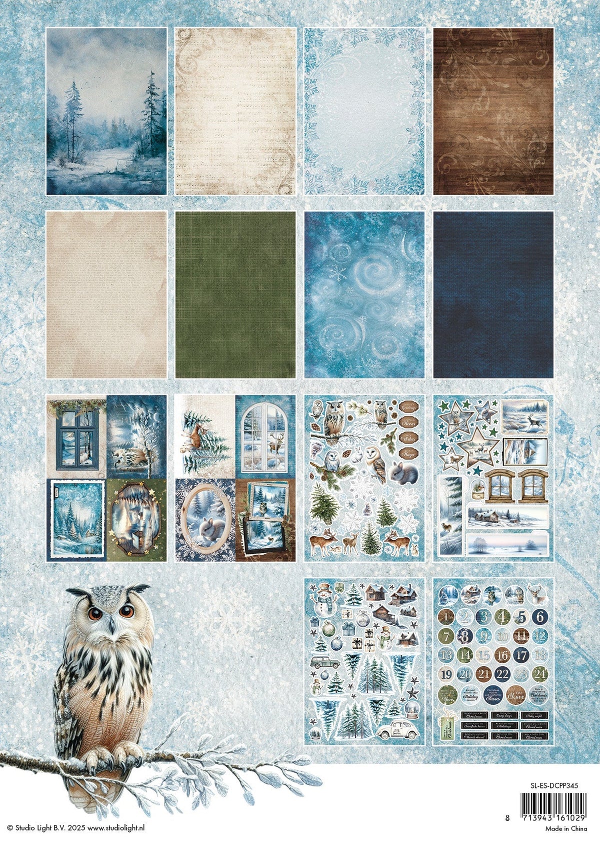 SL Bloc de papier découpé Winter Wonderland Essentials 28 feuilles-2