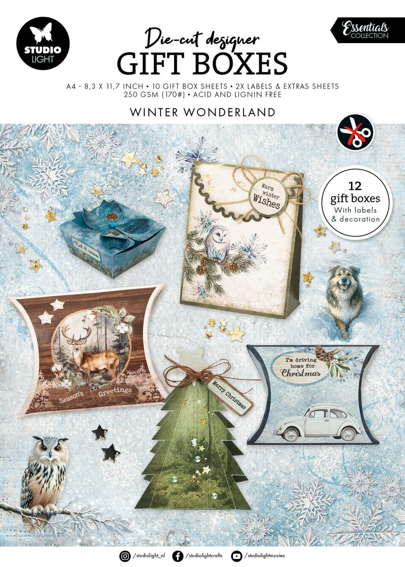 SL DIY Giftboxes Winter Wonderland Essentials 12 Sheets-1