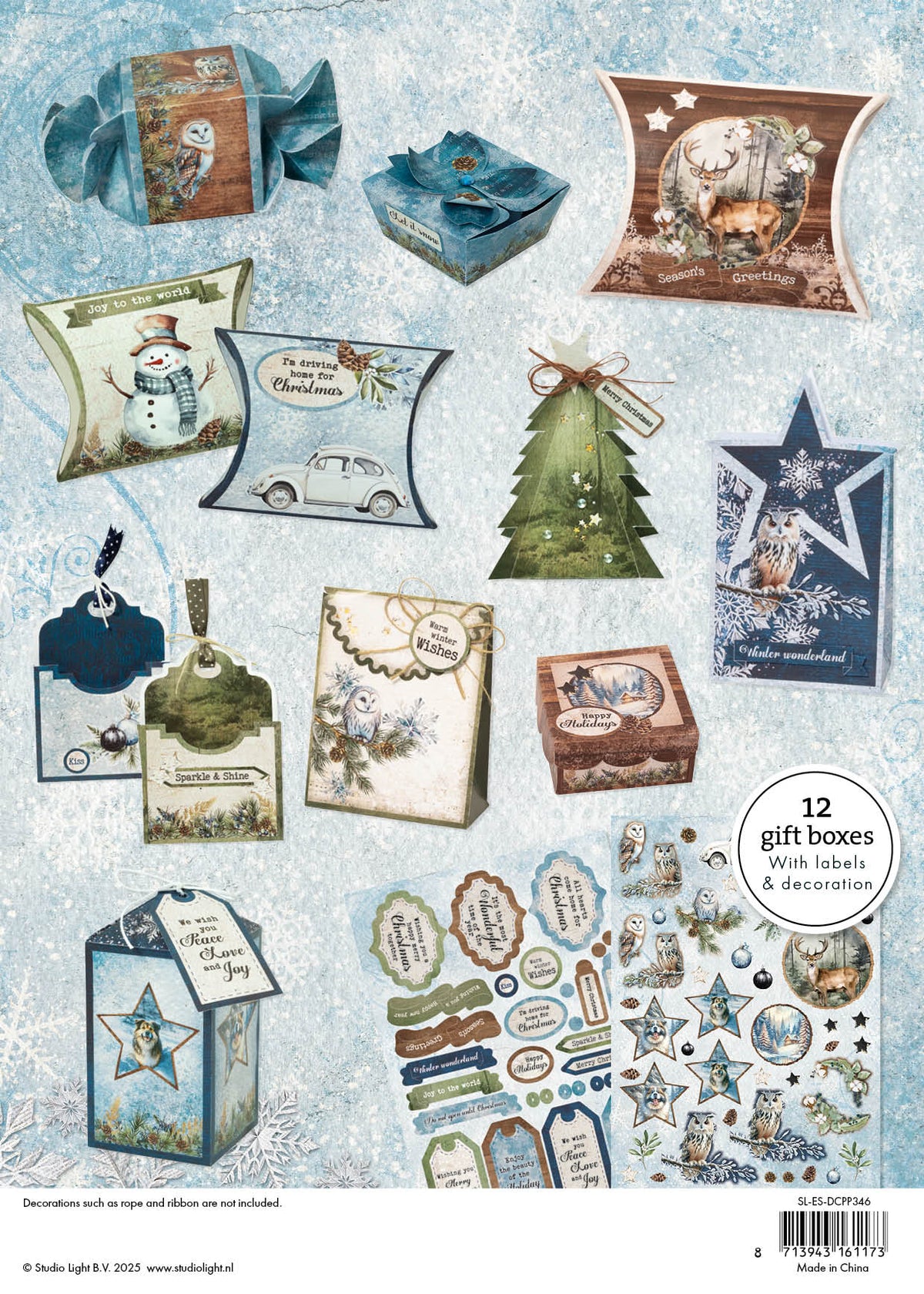 SL DIY Giftboxes Winter Wonderland Essentials 12 Sheets-2