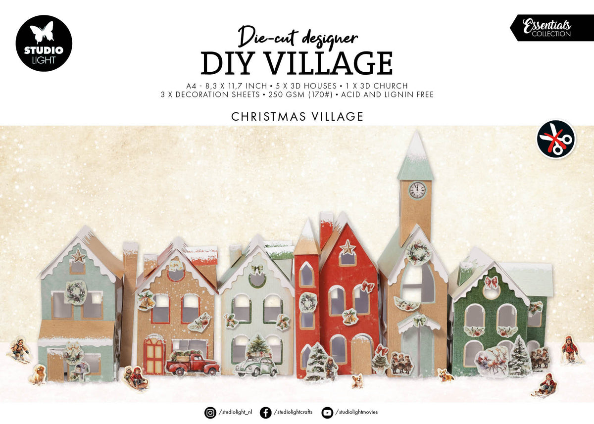 SL DIY Village Christmas Village Essentials 12 Sheets-1