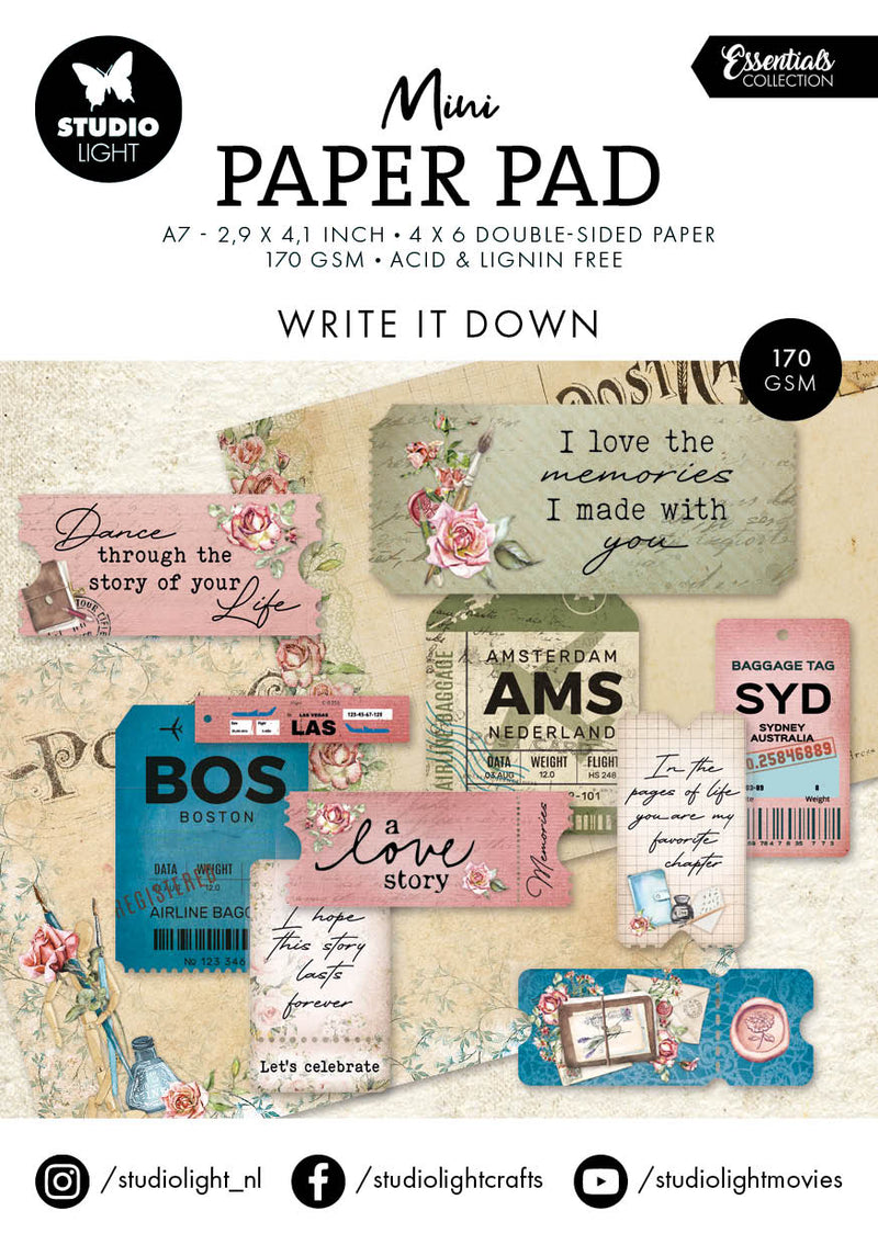 SL Mini Paper Pad Write It Down Essentials 24 SH-1