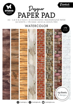 SL Designer Paper Pad Watercolor Essentials 24 Sheets-1