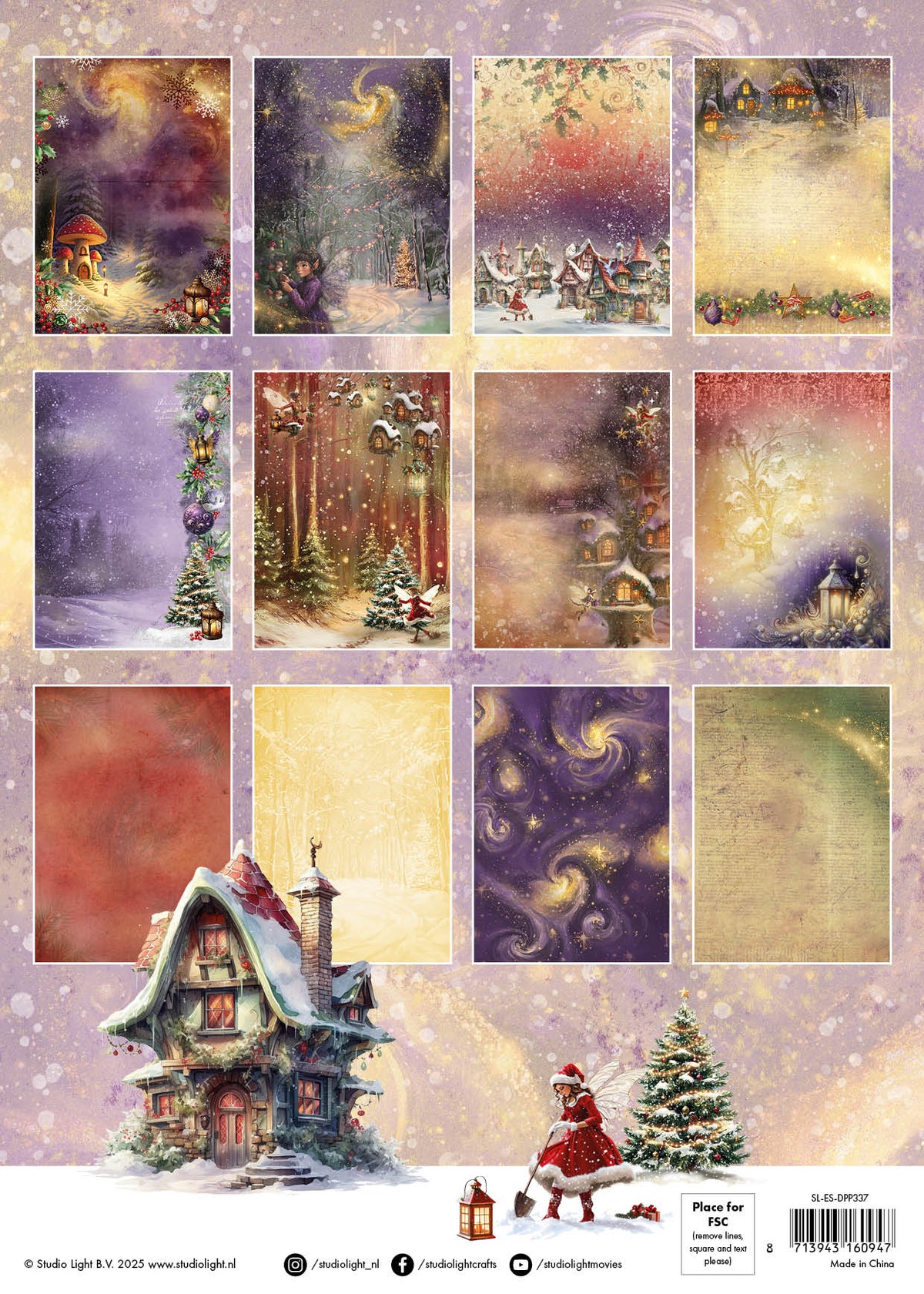 SL Designer Paper Pad Fairy Christmas Essentials 36 Sheets-2