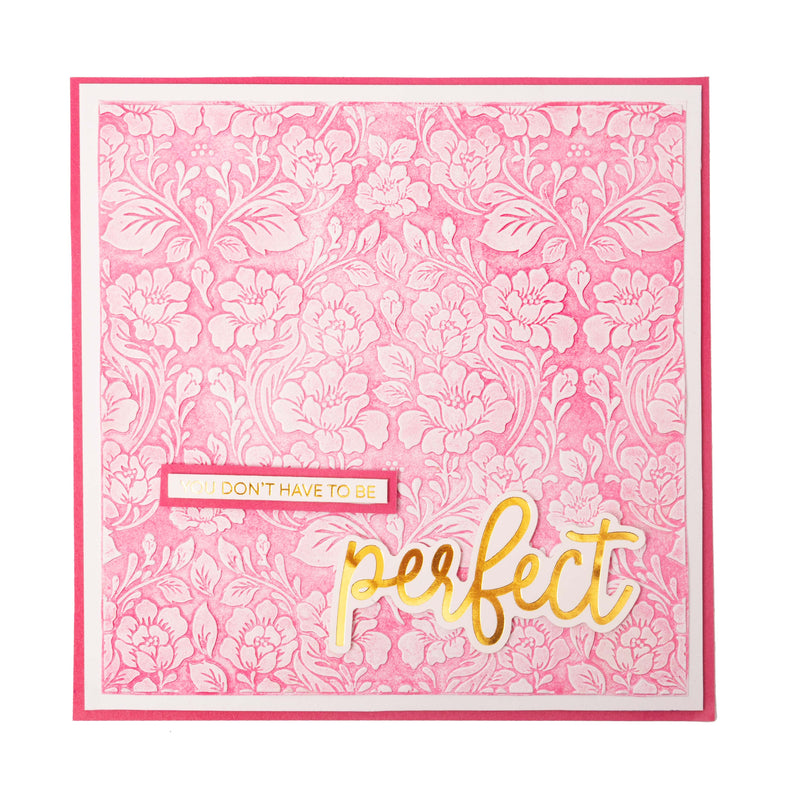 SL Embossing Folder Flower Pattern Essentials 150x150x4mm 1 PC nr.17-3