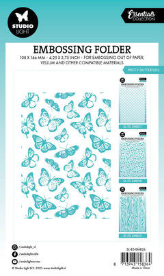 SL Embossing Folders Pretty Butterflies Essentials 1 PC-2