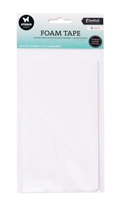 SL Double-Sided Foam Tape Blocks 25x25mm Essentials Tools 64 PC-1