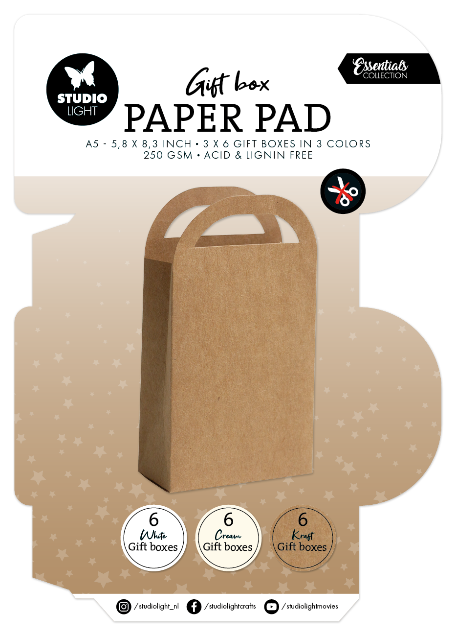 SL Giftbox Bloc de Papier Sac Cadeau Essentiels 18 Feuilles-1