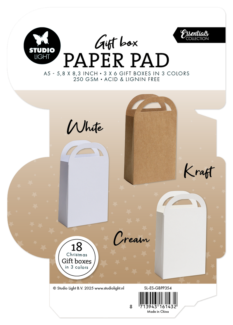 SL Giftbox Bloc de Papier Sac Cadeau Essentiels 18 Feuilles-2