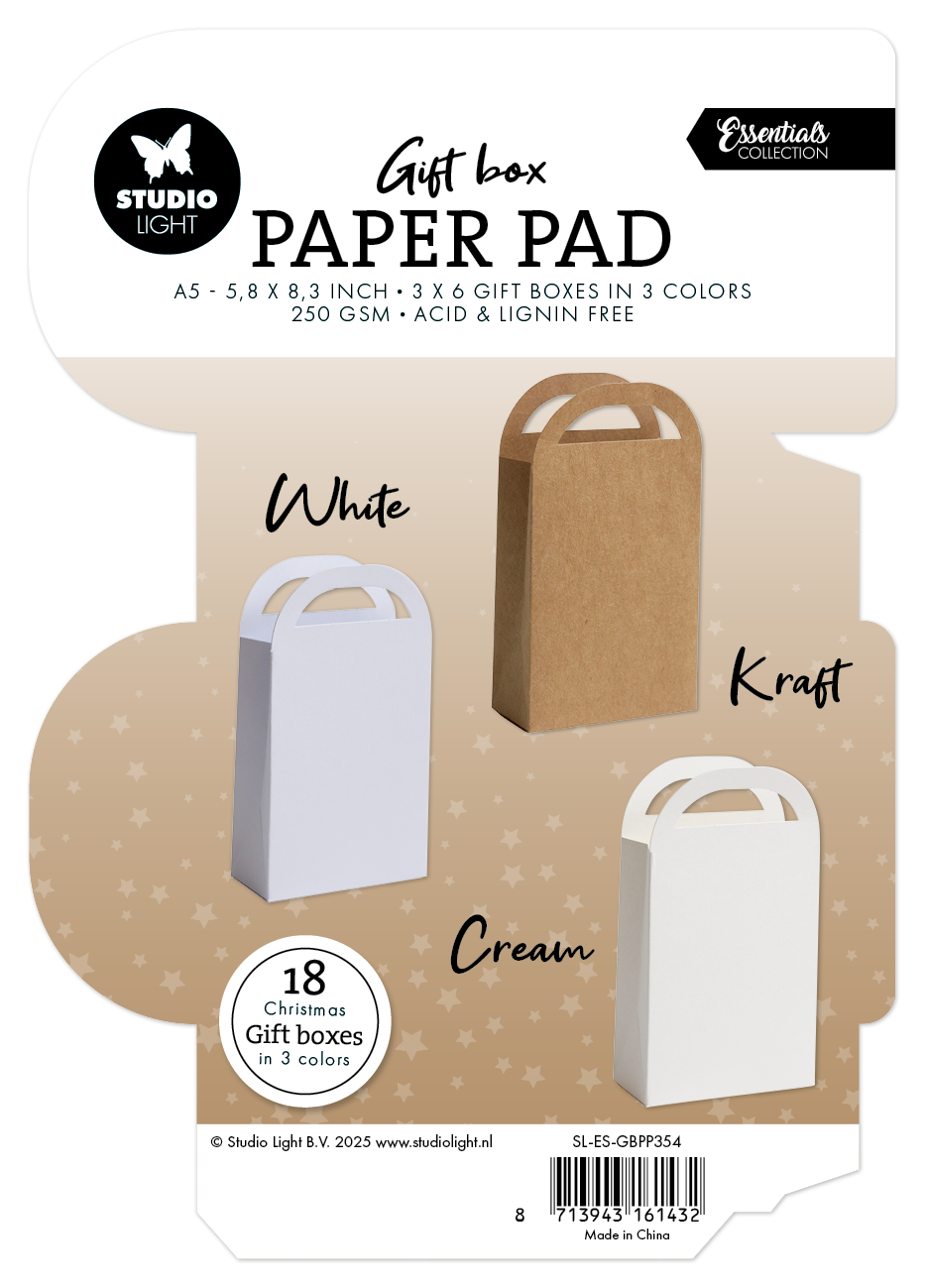 SL Giftbox Bloc de Papier Sac Cadeau Essentiels 18 Feuilles-2