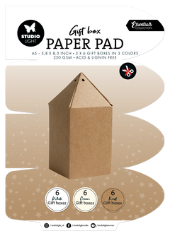 SL Boîte Cadeau Blocs de Papier Essentiels Boîte Cadeau 18 Feuilles-1