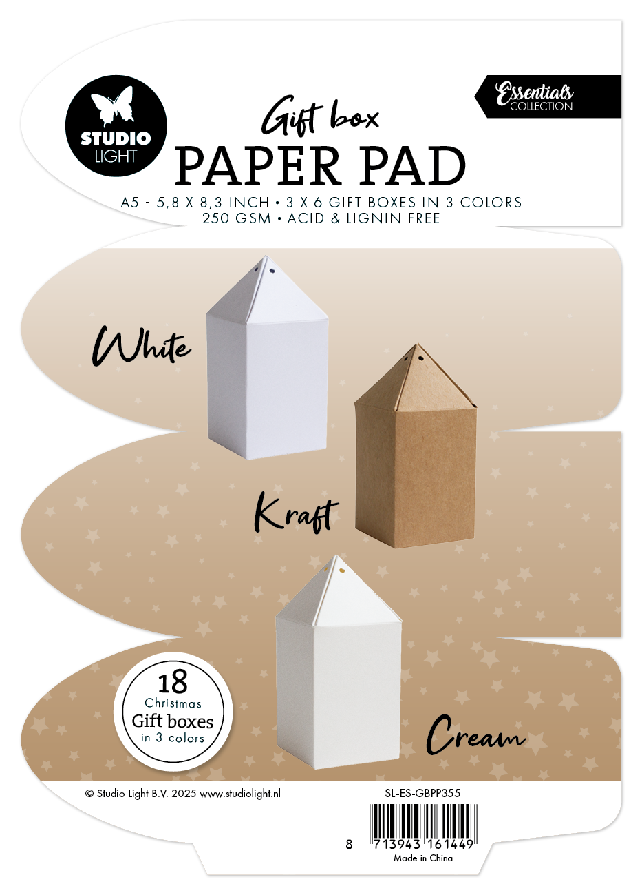 SL Boîte Cadeau Blocs de Papier Essentiels Boîte Cadeau 18 Feuilles-2