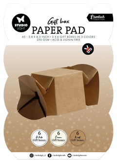SL Bloc de papier coffret cadeau Boîte à bonbons Essentials 18 feuilles-1