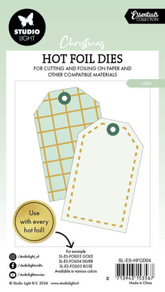 SL Hot Foil Dies Label Essentials 4 PC-3