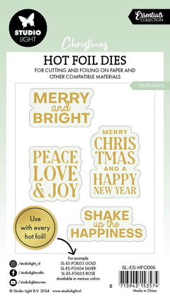 SL Hot Foil Dies Sentiments Essentials 8 PC-3