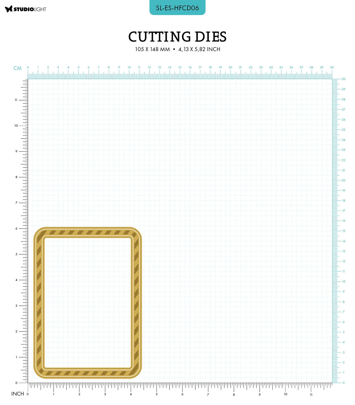 Matrices de découpe à chaud SL Motif A6 Bordure Essentiels 3 pièces-2