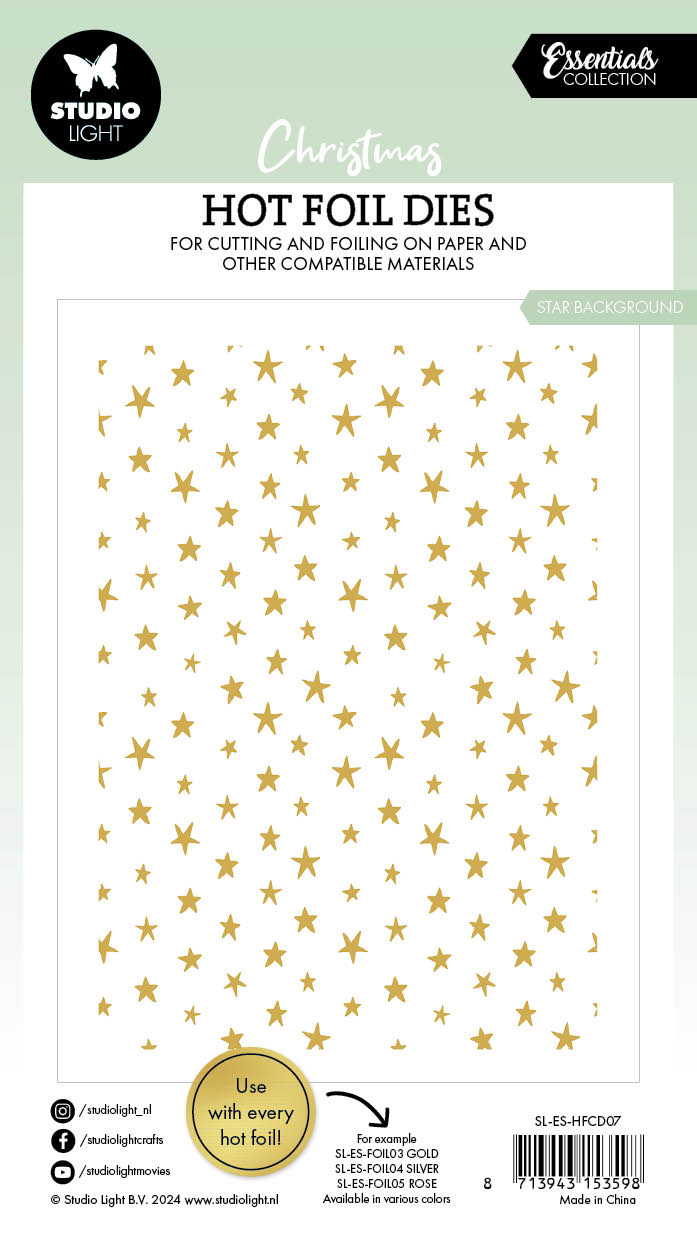 SL Matrices de découpe à chaud Étoiles, arrière-plan, indispensables, 1 pièce-3
