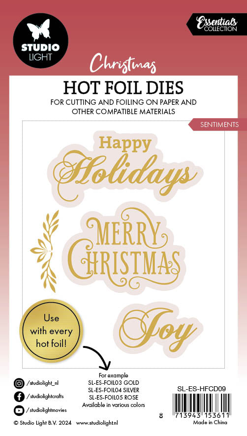 SL Hot Foil Dies Sentiments Essentials 7 PC-3