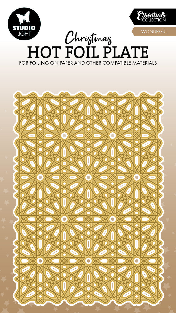SL Hot Foil Plate Snow Pattern Essentials 1 Piece-1