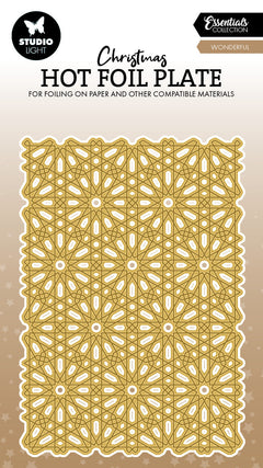 SL Hot Foil Plate Snow Pattern Essentials 1 Piece-1