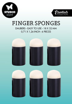Éponges à Doigt Tampons Encreurs SL Outils Essentiels 32x18x18mm 6 PC nr.06-2