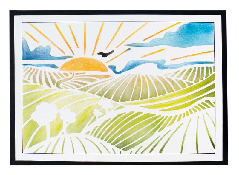 SL Mask Sunset Landscape Essentials 150x210x1mm 1 PC nr.106-2
