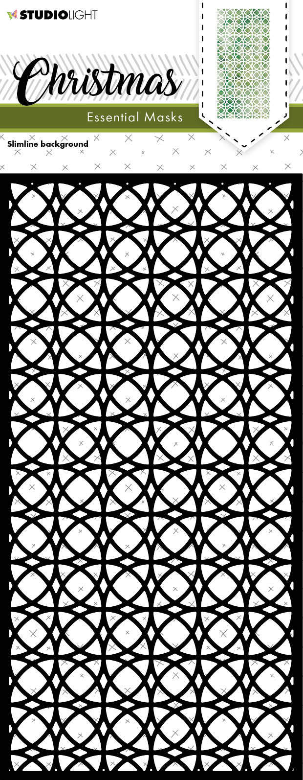 SL Mask Christmas Slimline Background Essentials 105x210x1mm 1 PC nr.112-1