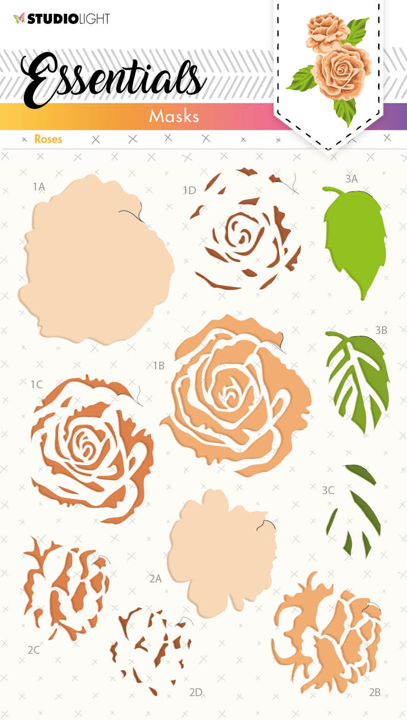 SL Mask Roses Essentials 150x210x1mm 1 PC nr.125-1
