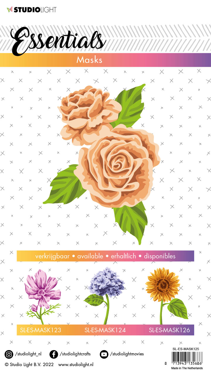 SL Mask Roses Essentials 150x210x1mm 1 PC nr.125-2