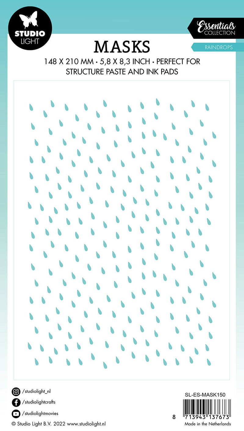 SL Mask Raindrops Essentials 150x210x1mm 1 PC nr.150-2