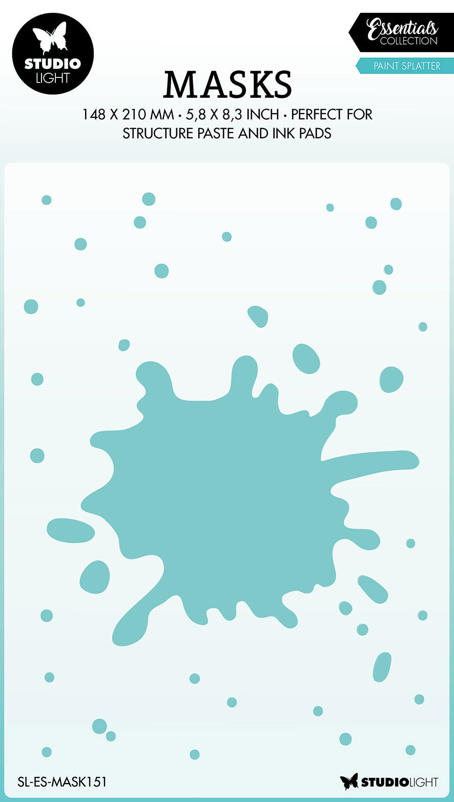 SL Mask Paint Splatter Essentials 150x210x1mm 1 PC nr.151-1