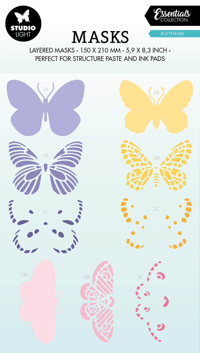 SL Mask Fly Butterfly Essentials 150x210x1mm 1 PC nr.171-1