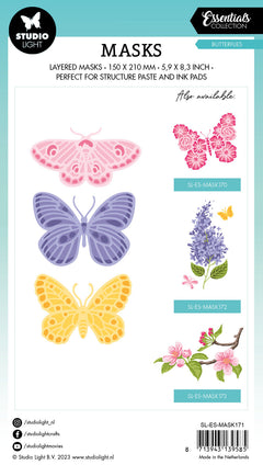 SL Mask Fly Butterfly Essentials 150x210x1mm 1 PC nr.171-3