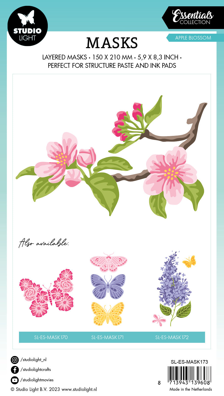 SL Mask Apple Blossom Essentials 150x210x1mm 1 PC nr.173-3