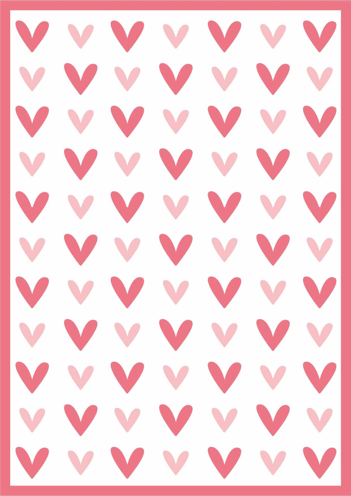 SL Mask Heart Pattern Essentials 150x210x1mm 1 PC nr.175-2