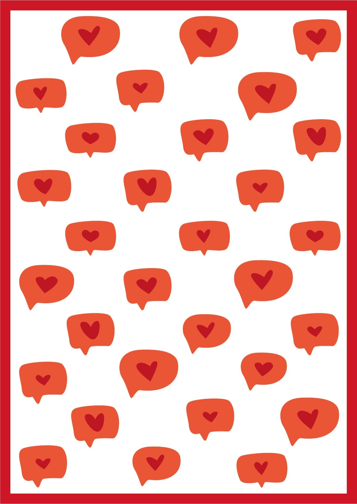 SL Mask Love Pattern Essentials 150x210x1mm 1 PC nr.176-2