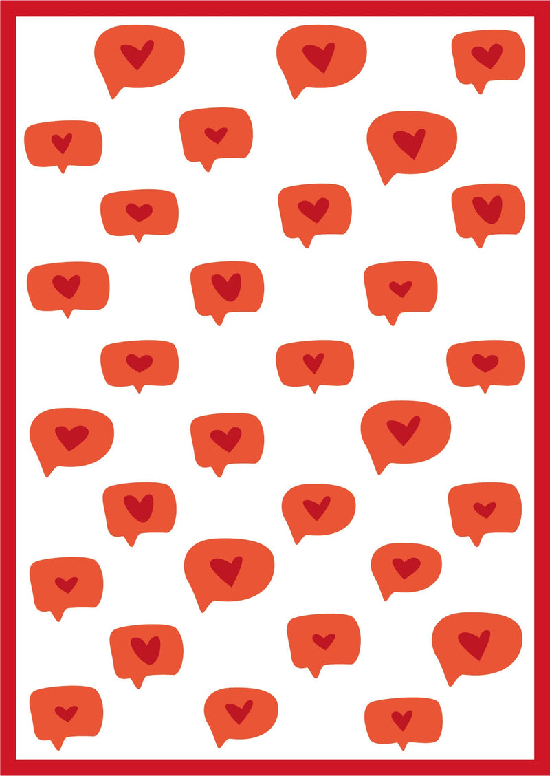 SL Mask Love Pattern Essentials 150x210x1mm 1 PC nr.176-2