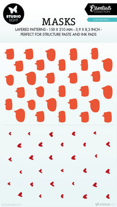 SL Mask Love Pattern Essentials 150x210x1mm 1 PC nr.176-1