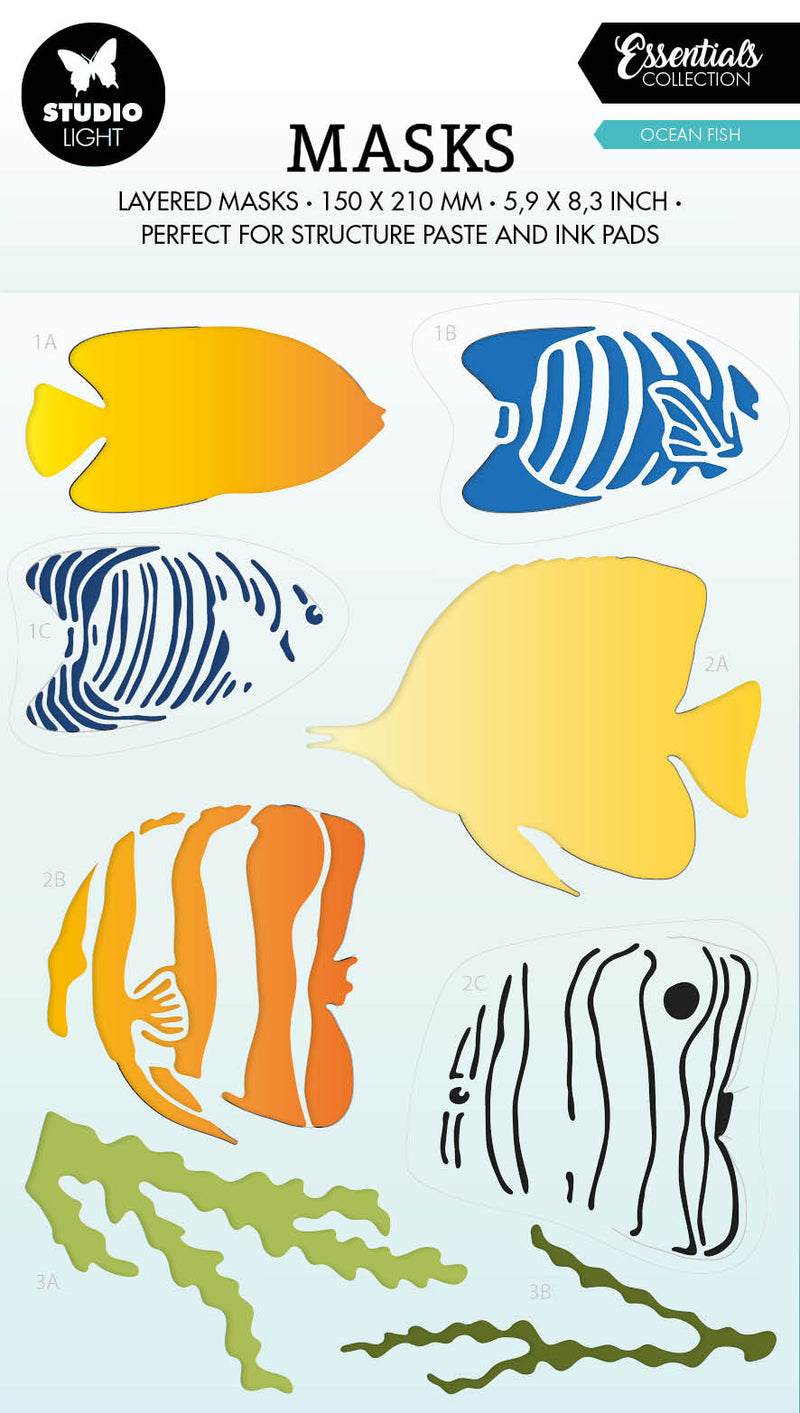 SL Mask Ocean Fish Essentials 150x210x1mm 1 PC nr.198-1