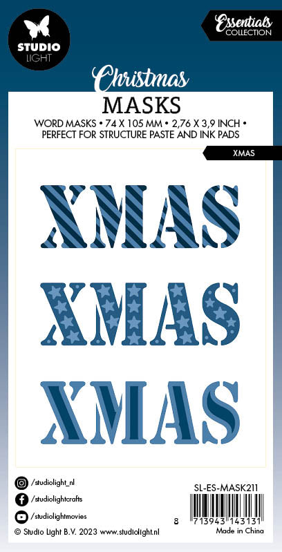 SL Mask XMAS Essentials 74x105x1mm 1 PC nr.211-3