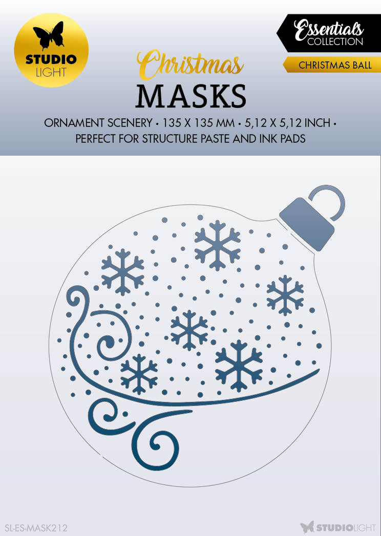 SL Mask Christmas Ball Essentials 135x135x1mm 1 PC nr.212-1