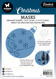 SL Mask Christmas Ball Essentials 135x135x1mm 1 PC nr.212-3