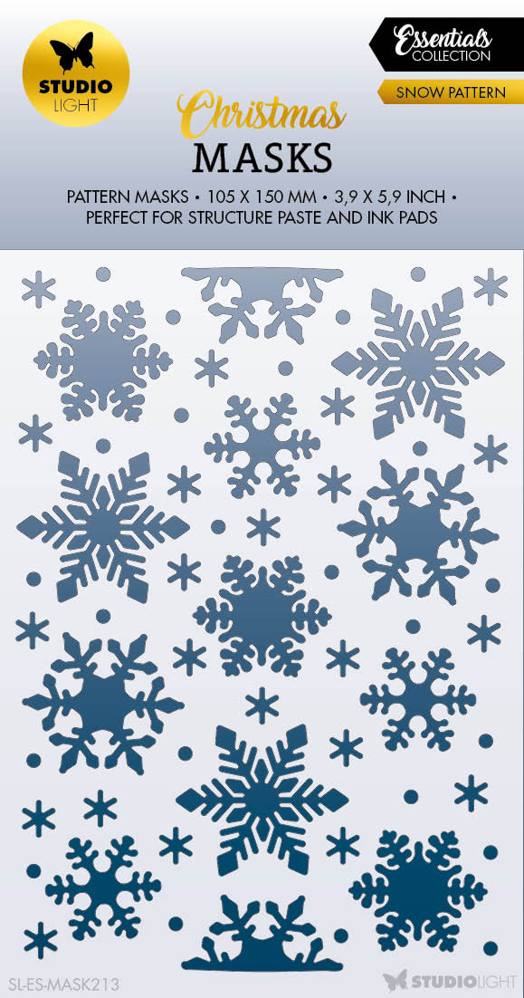 SL Mask Snow Pattern Essentials 105x150x1mm 1 PC nr.213-1
