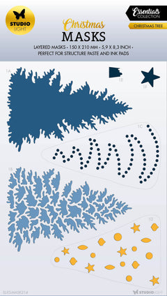 SL Mask Christmas Tree Essentials 150x210x1mm 1 PC nr.214-1