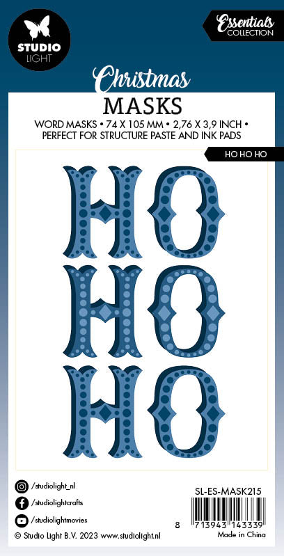 SL Masque HOHOHO Essentials 74x105x1mm 1 pc n°215-2
