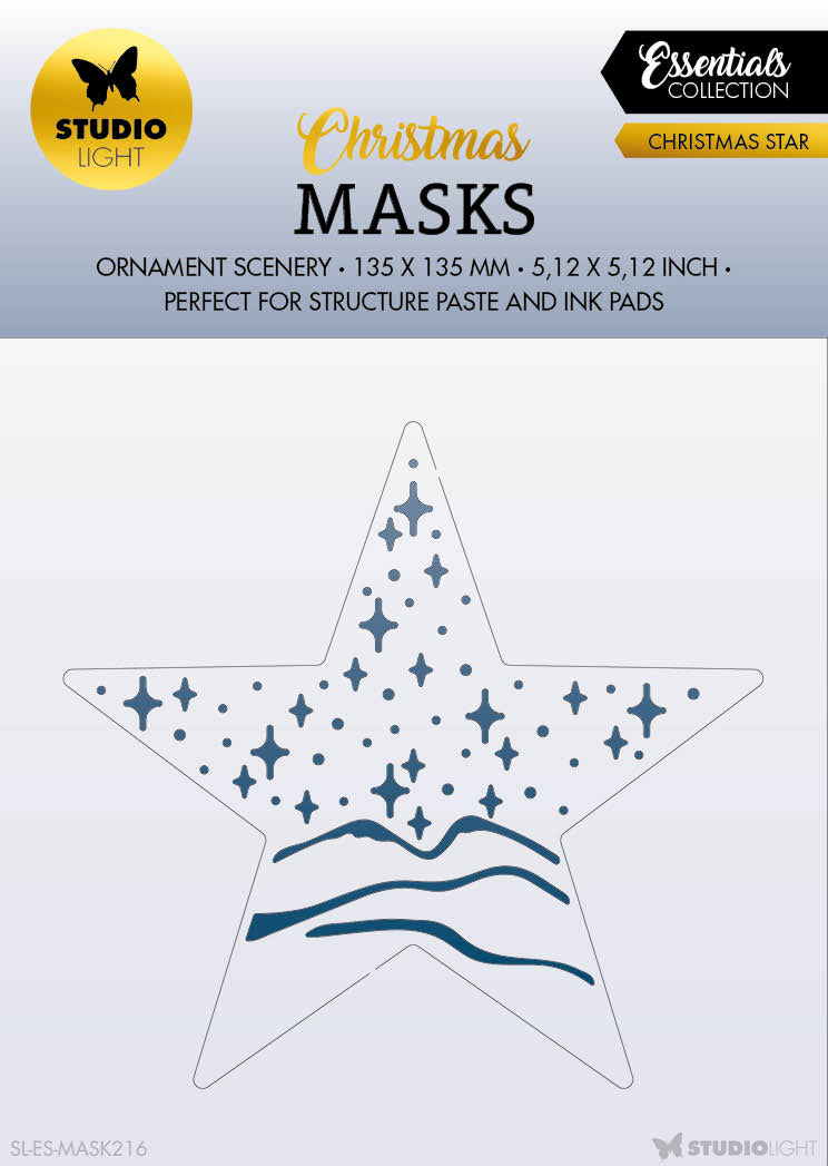 Masque SL Étoile de Noël Essentiels 135x135x1mm 1 pièce n°216-1
