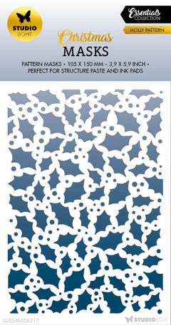 Masque SL motif houx Essentiels 105x150x1mm 1 pièce n°217-1
