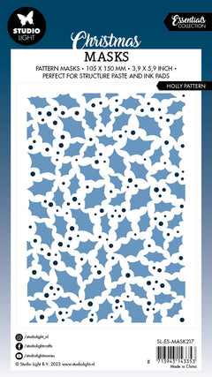 Masque SL motif houx Essentiels 105x150x1mm 1 pièce n°217-2