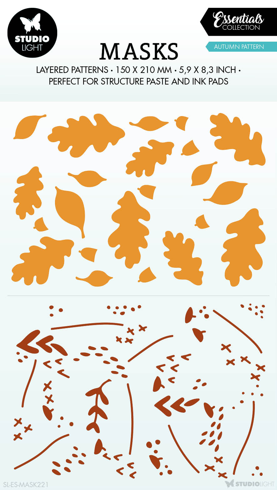 SL Mask Autumn Pattern Essentials 150x210x1mm 1 PC nr.221-1
