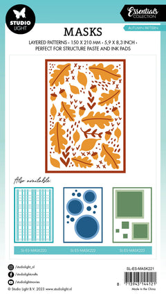 SL Mask Autumn Pattern Essentials 150x210x1mm 1 PC nr.221-2